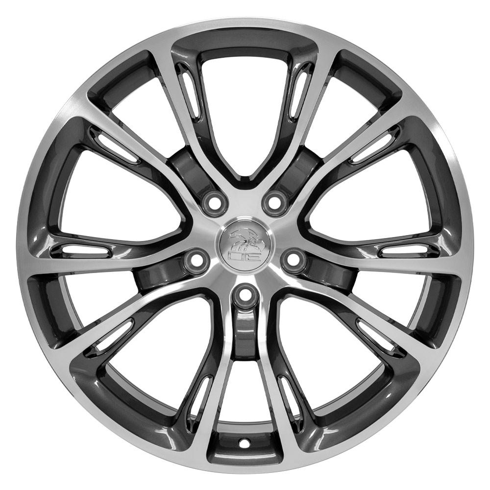 20x8.5 OE Wheels JP16 Gunmetal Machined Wheel 5x5 (42mm)