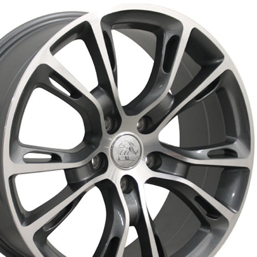20x8.5 OE Wheels JP16 Gunmetal Machined Wheel 5x5 (42mm)