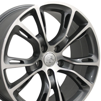 20x8.5 OE Wheels JP16 Gunmetal Machined Wheel 5x5 (42mm)