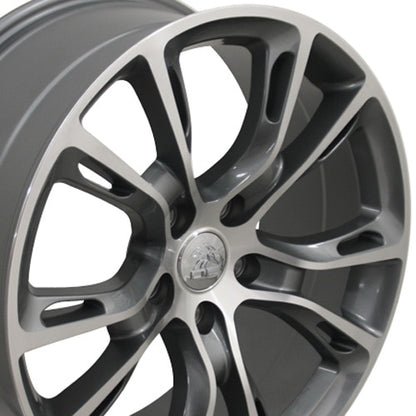 20x8.5 OE Wheels JP16 Gunmetal Machined Wheel 5x5 (42mm)