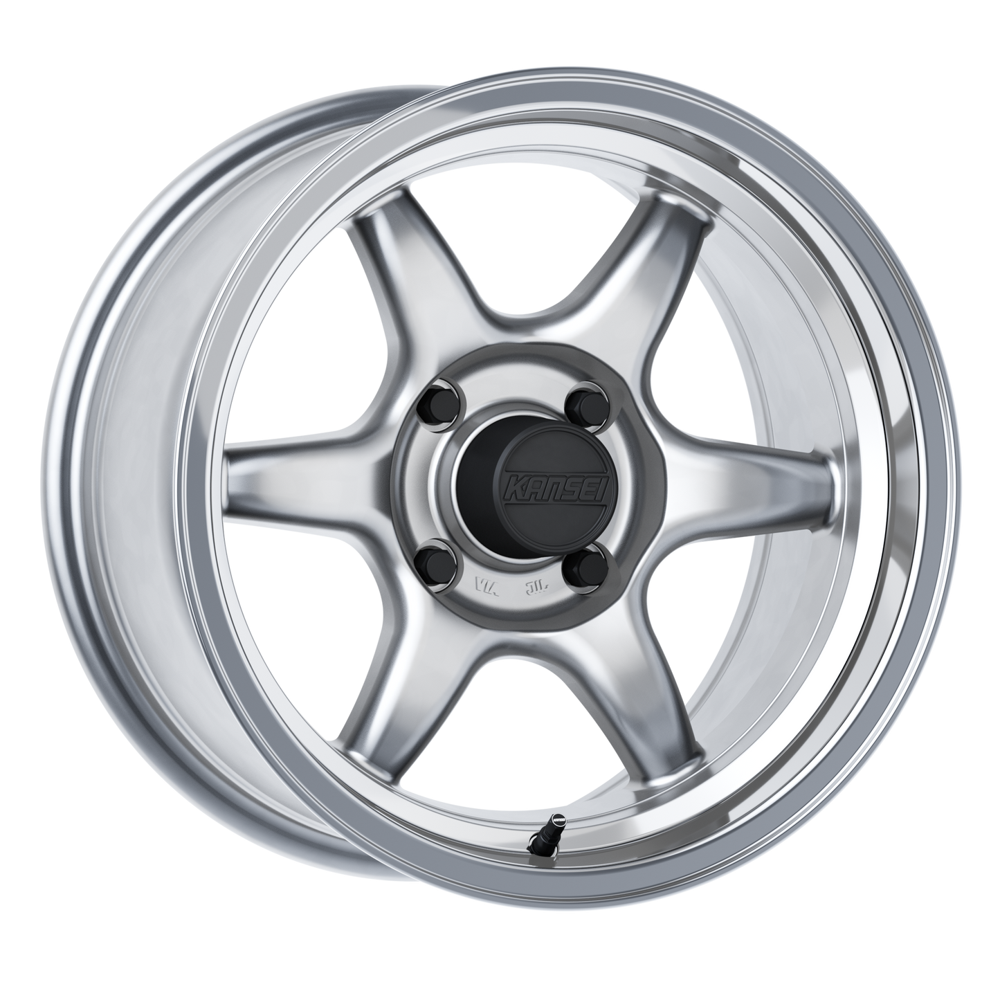 15x7 Kansei K11H Tandem Hyper Silver Wheel 4x4.5 (0mm)