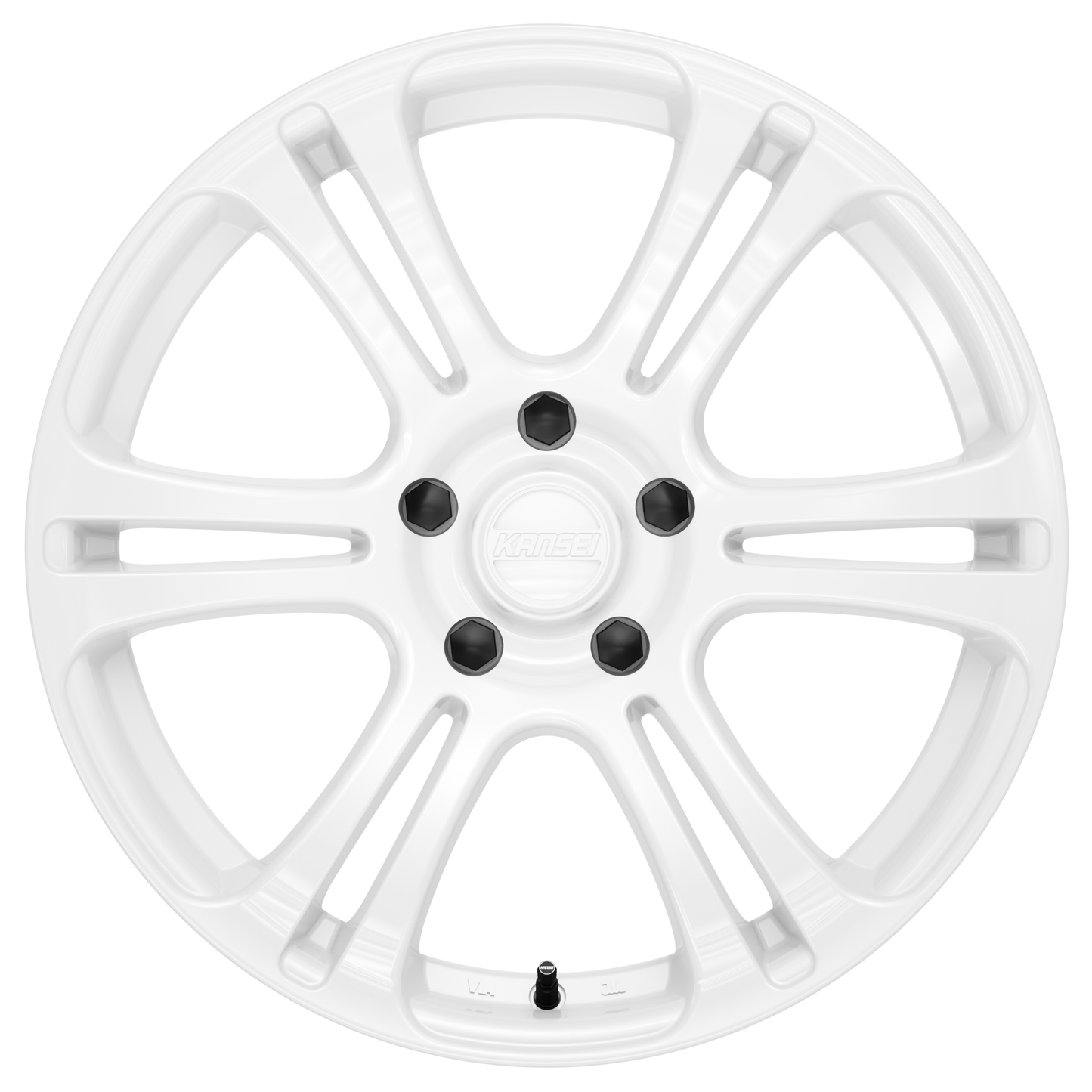 18x10.5 Kansei K16W Neo Gloss White Wheel 5x100 (12mm)