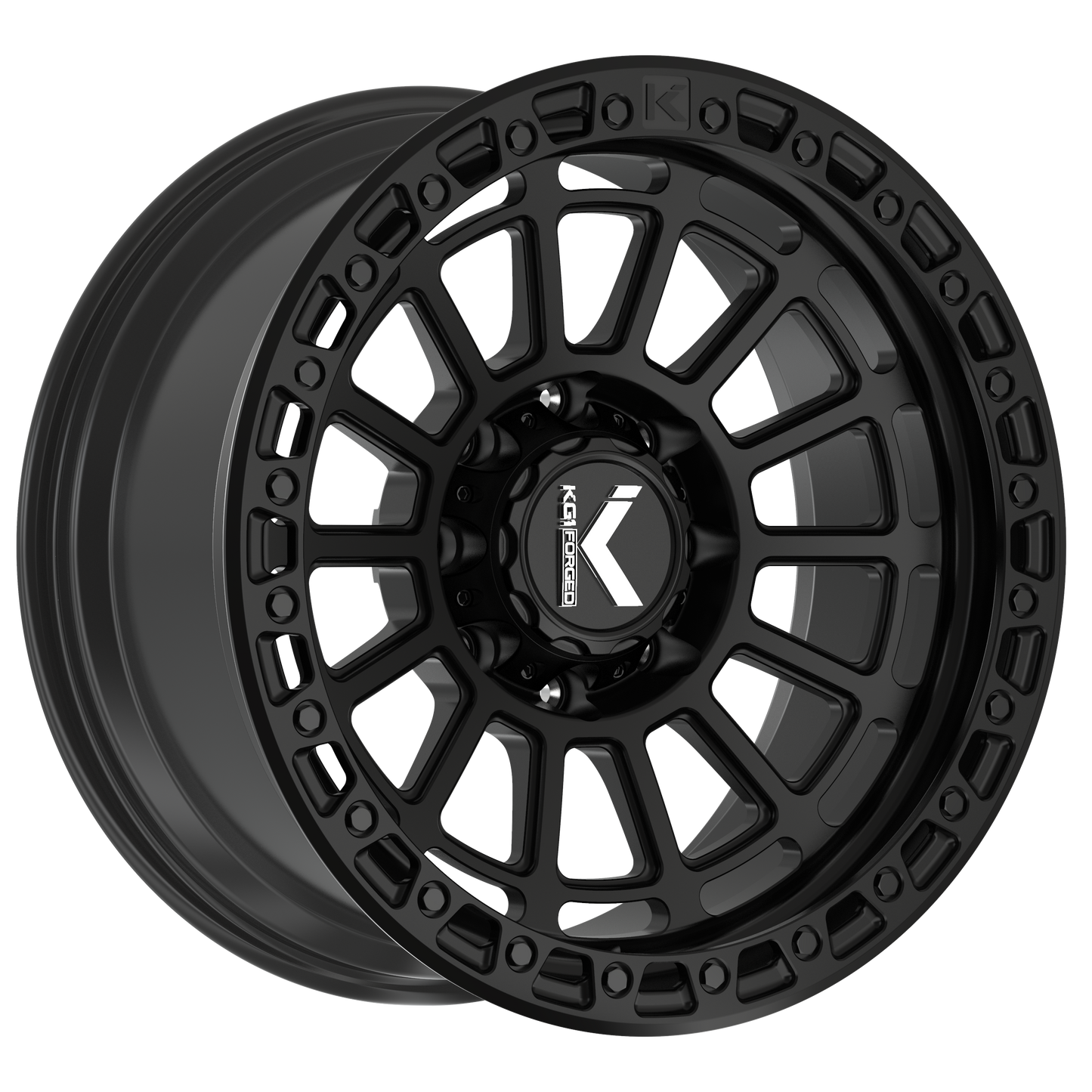 17x9 KG1 Forged KO620 Lifter Textured Matte Black Wheel 5x5 (-12mm)