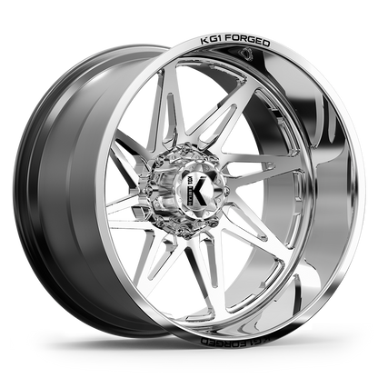 22x10 KG1 KC004 Kala Polished RIGHT DIRECTIONAL FORGED Wheel 8x6.5 (-24mm)
