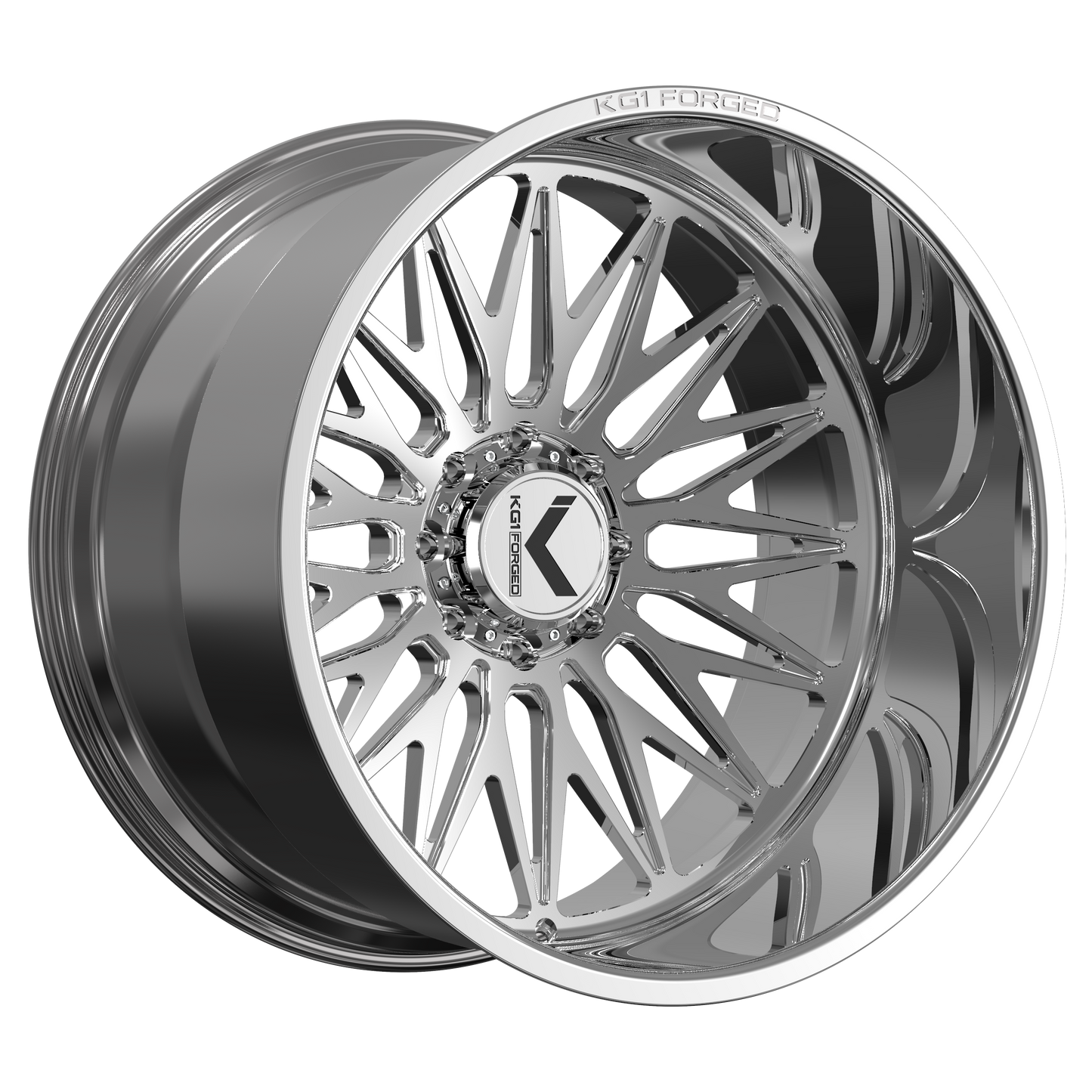 22x12 KG1 Forged KC059 Seismic Polished Wheel 8x6.5 (-44mm)