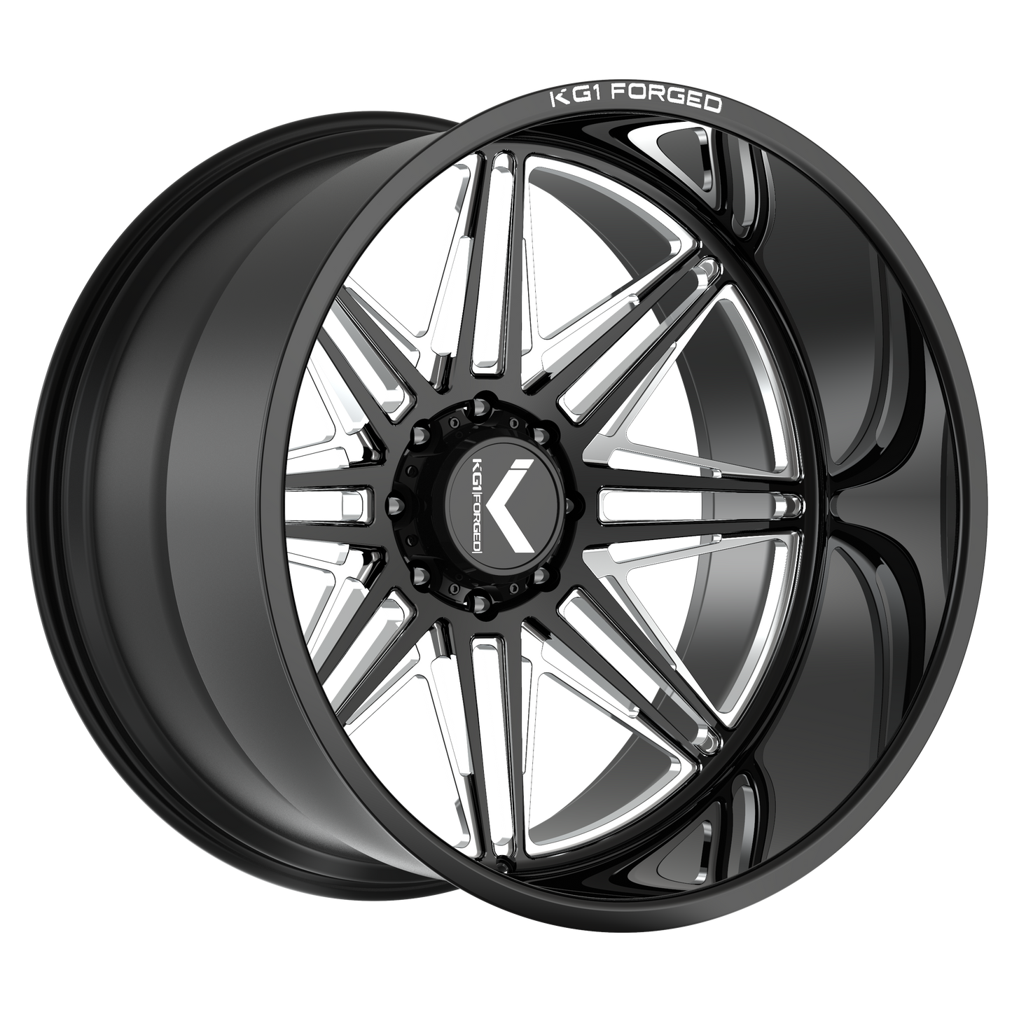 26x14 KG1 Forged KC062 Eclipse Gloss Black Milled Wheel Blank (-76mm)