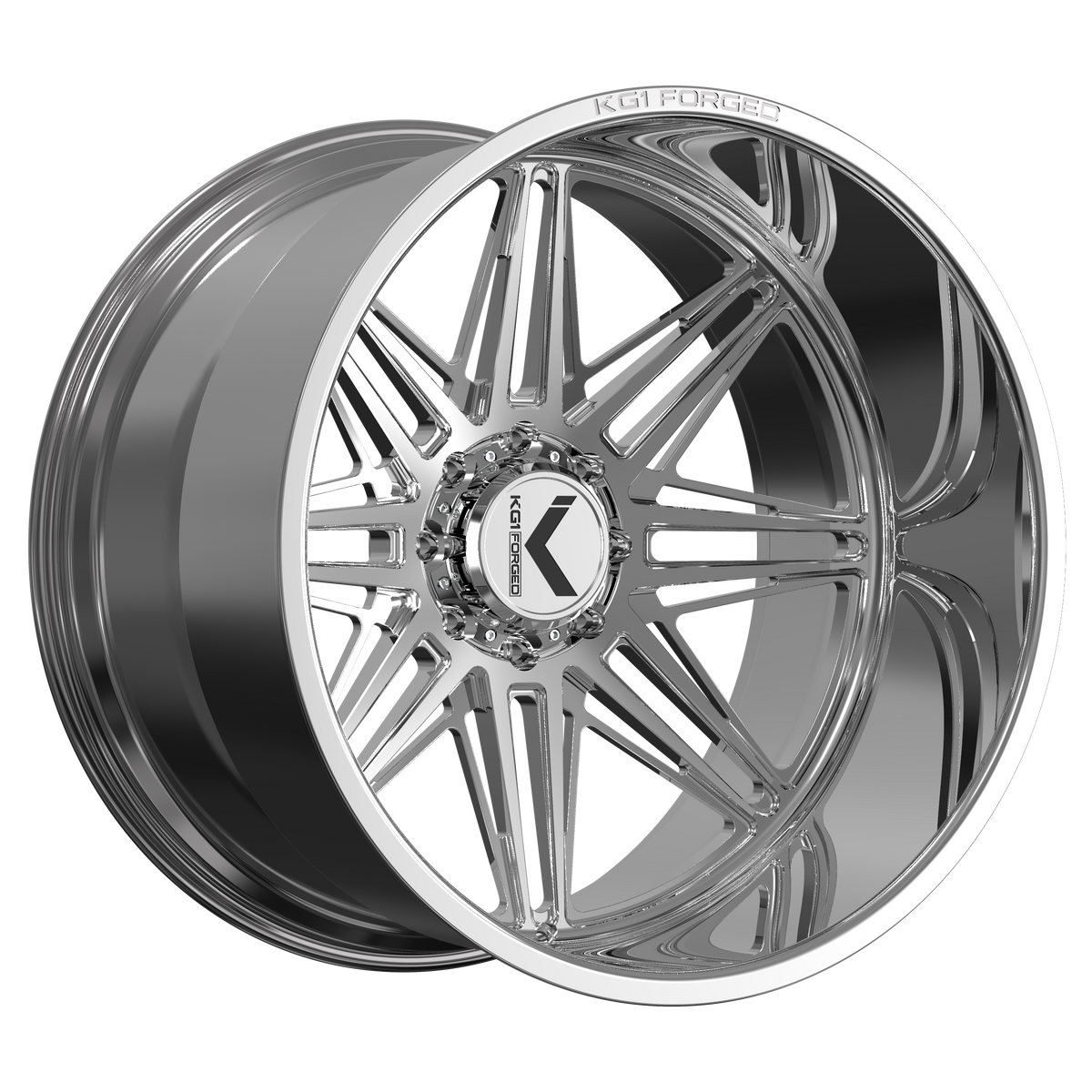 22x12 KG1 Forged KC062 Eclipse Polished Wheel 8x180 (-44mm)