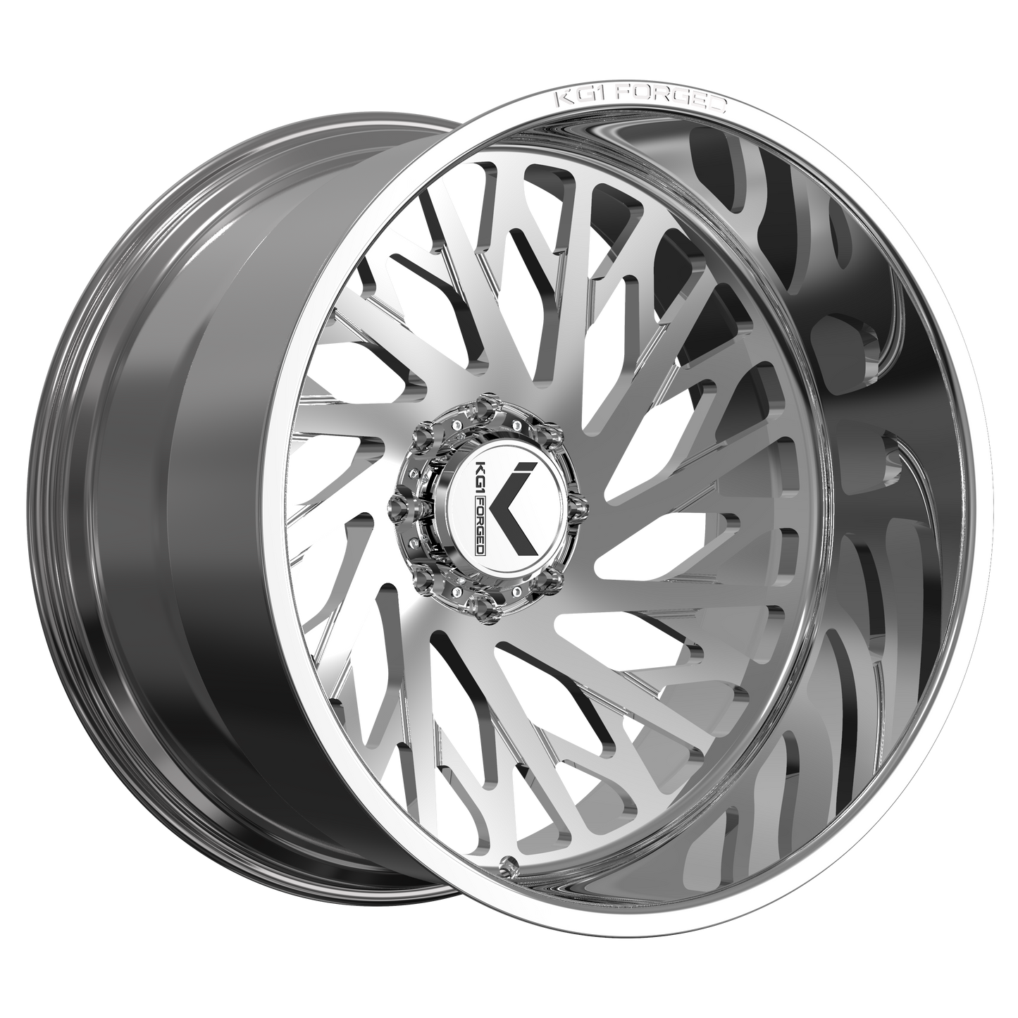 22x12 KG1 Forged KC075 Blazed Polished RIGHT DIRECTIONAL Wheel Blank (-44mm)