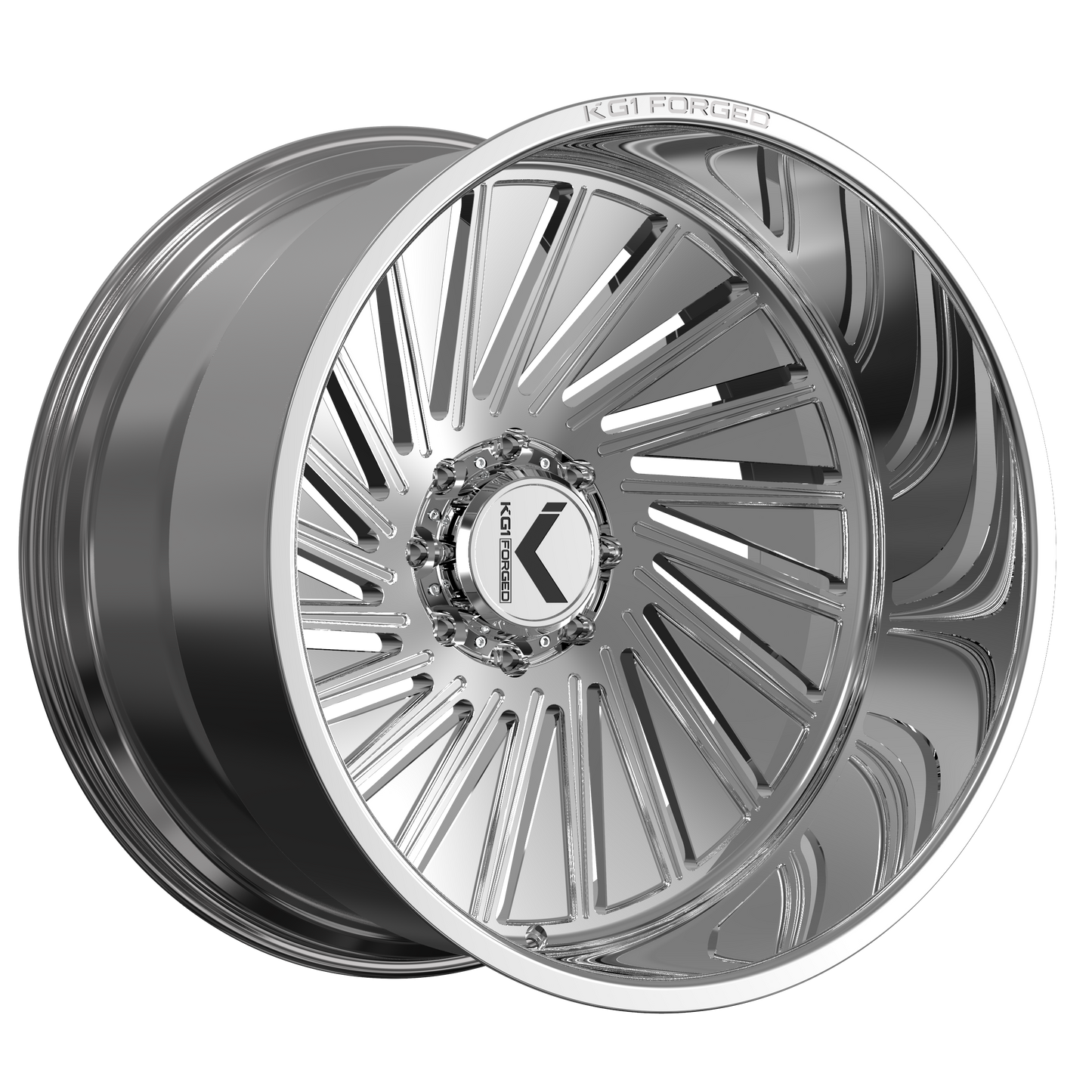 24x14 KG1 Forged KC080 Trance Polished RIGHT DIRECTIONAL Wheel Blank (-76mm)