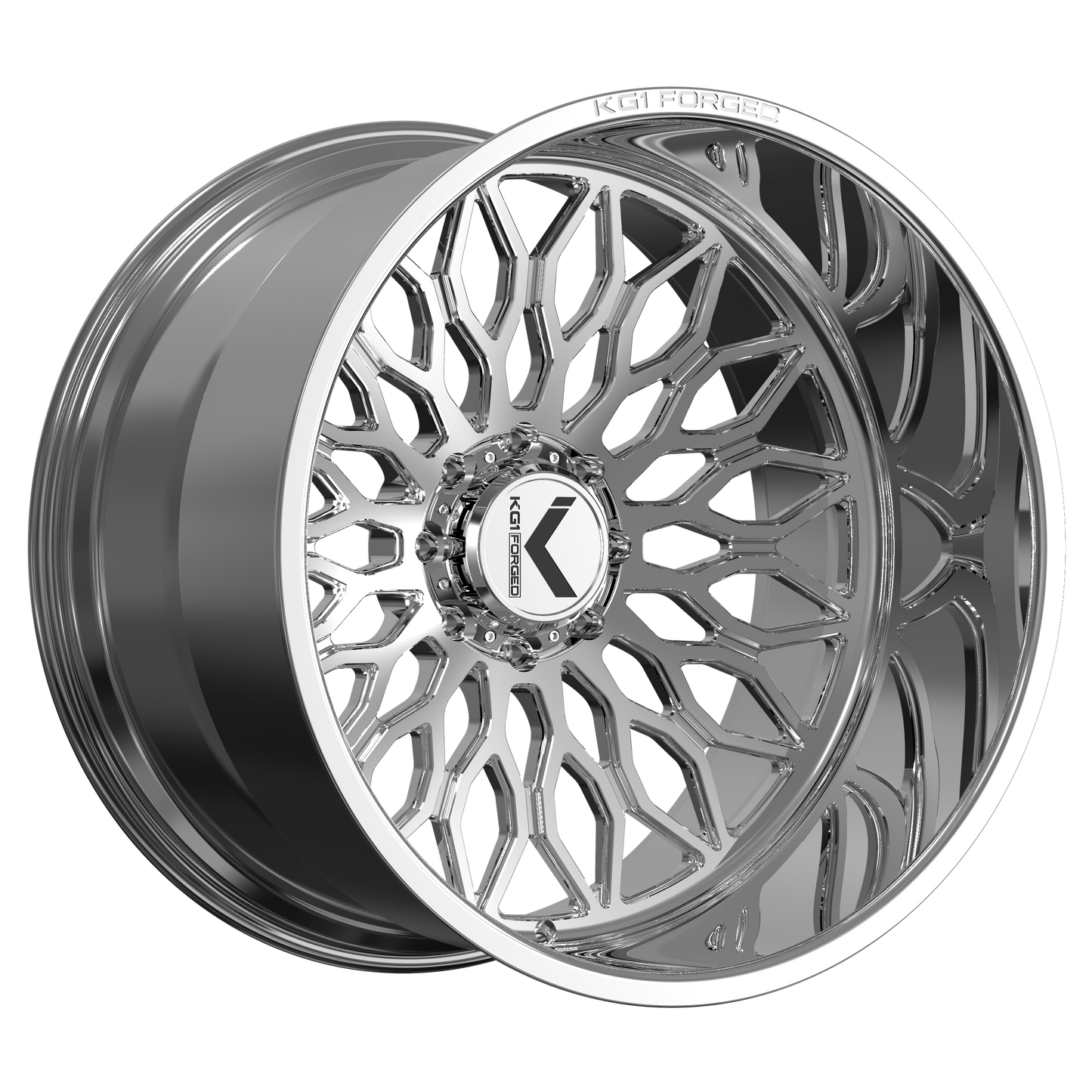 24x14 KG1 Forged KC088 Joust Polished Wheel 8x180 (-76mm)