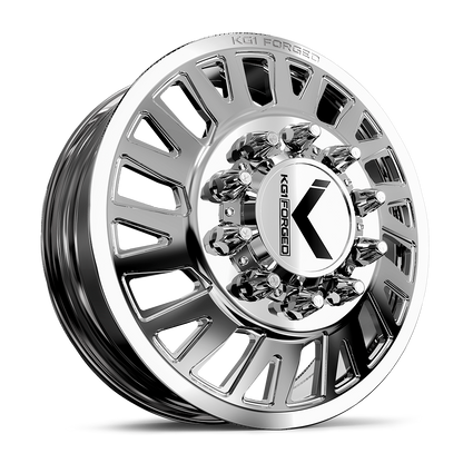 26x8.25 KG1 Forged KD001 Master RIGHT DIRECTION DUALLY FRNT Wheel 10x285 (146mm)