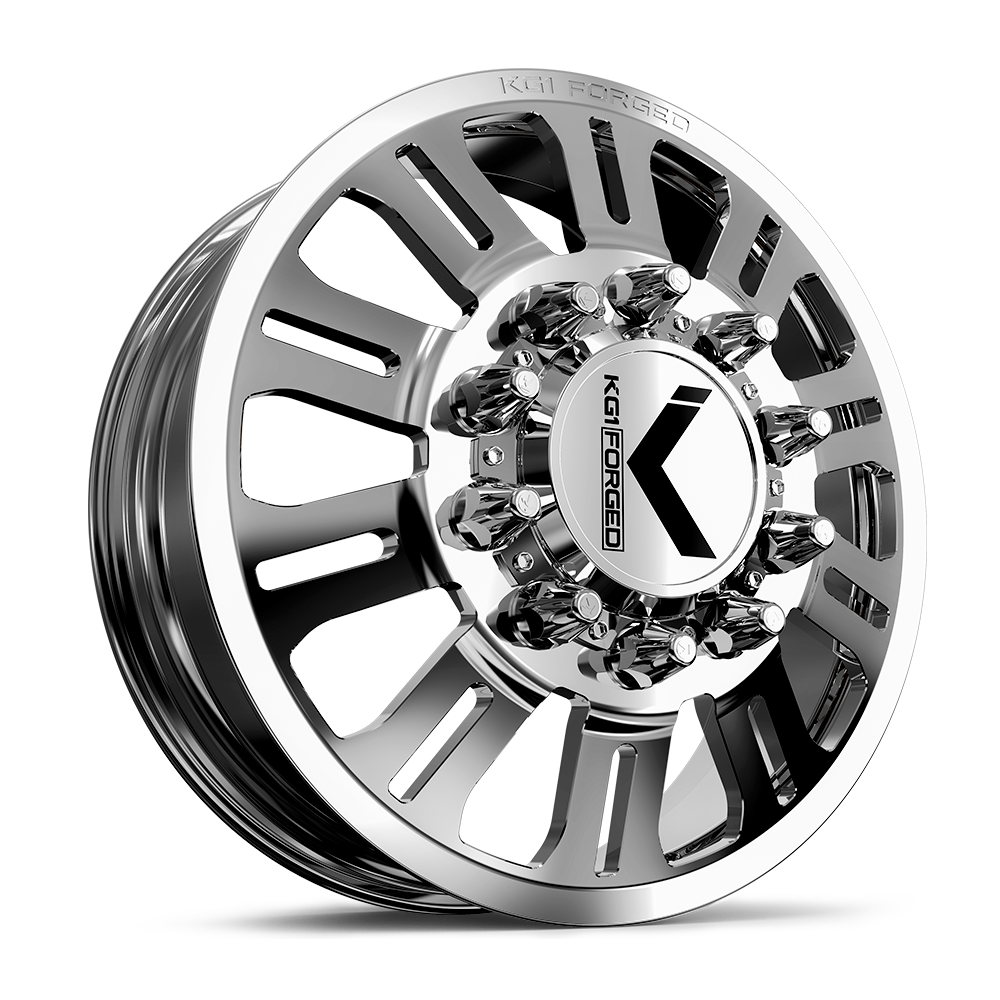 26x8.25 KG1 Forged KD004 Duel Polished DUALLY FRONT Wheel 10x285 (146mm)