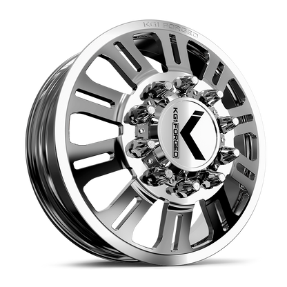 26x8.25 KG1 Forged KD004 Duel Polished DUALLY FRONT Wheel 10x285 (146mm)