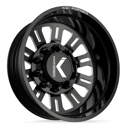24x8.25 KG1 Forged KD004 Duel DUALLY REAR/INNER Black Wheel 10x285 (146/168mm)