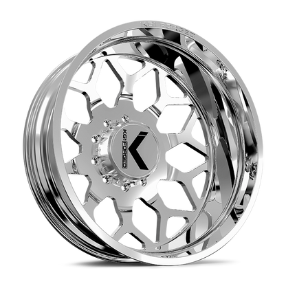 26x8.25 KG1 Forged KD016 Luxor DUALLY OUTER Polished Wheel 8x6.5 (145mm)