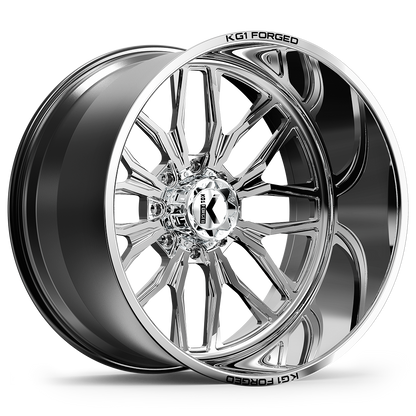 26x16 KG1 Forged KF001 Primacy Polished Milled FORGED Wheel 8x6.5 (-101mm)