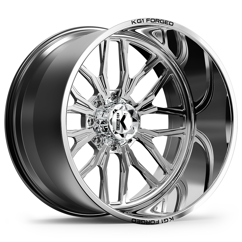 26x14 KG1 Forged KF001 Primacy Polished Milled FORGED Wheel 8x170 (-76mm)