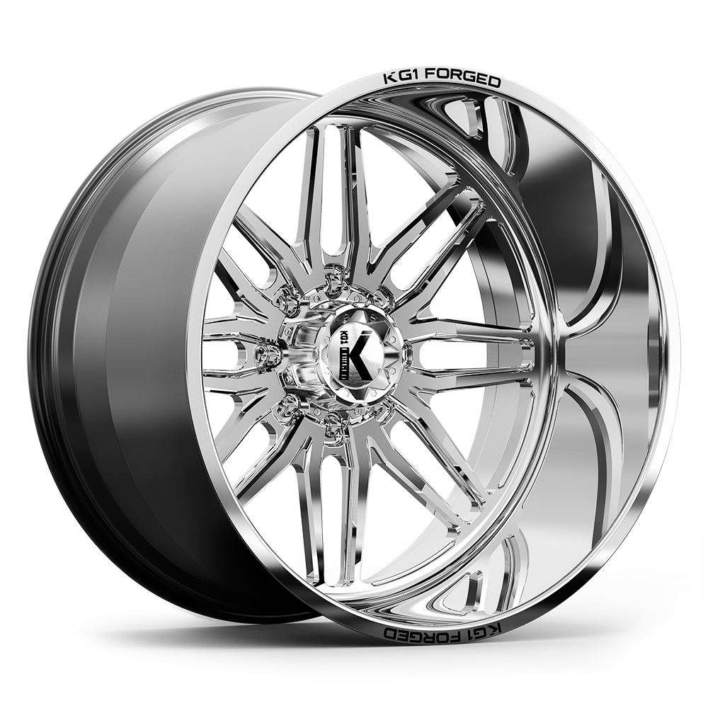 22x12 KG1 Forged KF002 Aristo Polished Wheel 8x6.5 (-44mm)