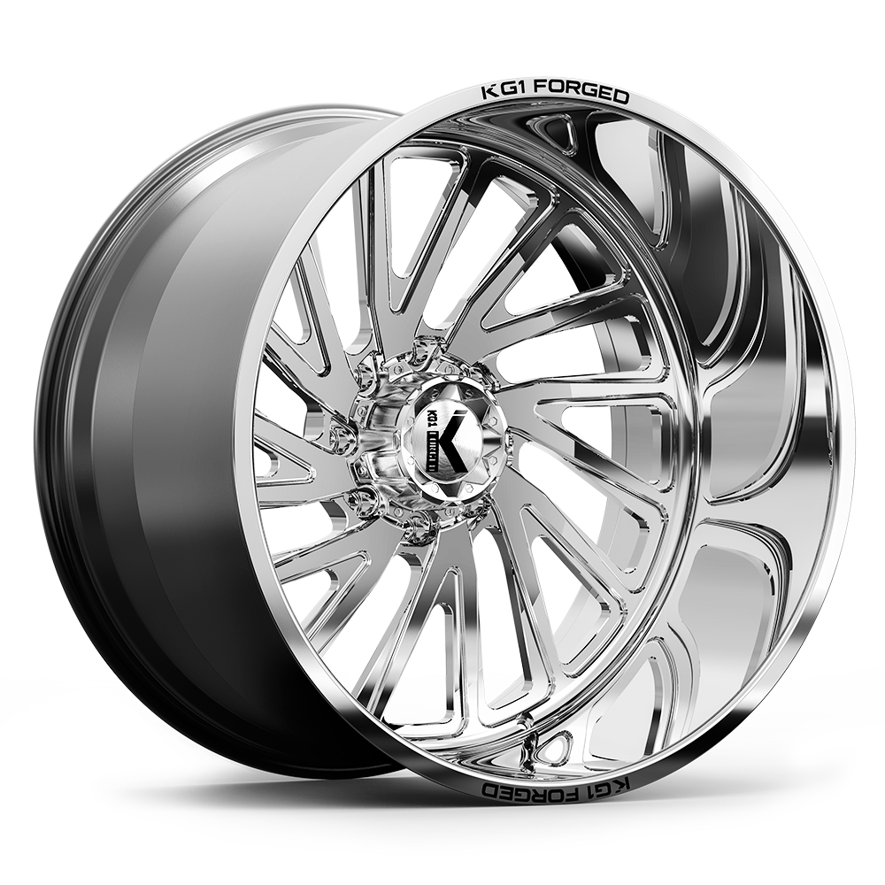 26x14 KG1 Forged KF004 Vile Polished LEFT DIRECTIONAL FORGED Wheel 8x6.5 (-76mm)