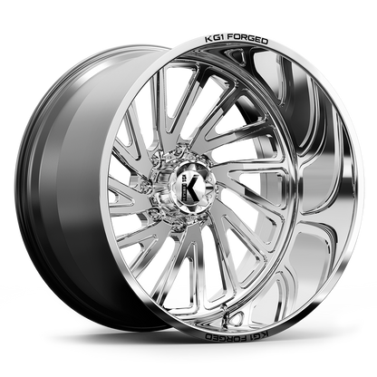 26x14 KG1 Forged KF004 Vile Polished LEFT DIRECTIONAL FORGED Wheel 8x6.5 (-76mm)