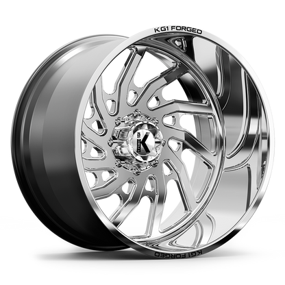 26x16 KG1 KF006 Bounty Polished LEFT DIRECTIONAL FORGED Wheel 8x170 (-101mm)