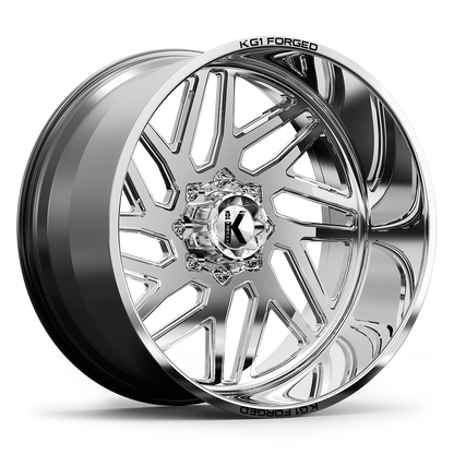 26x14 KG1 Forged KF009 Yaz Polished LEFT DIRECTIONAL FORGED Wheel 8x170 (-76mm)