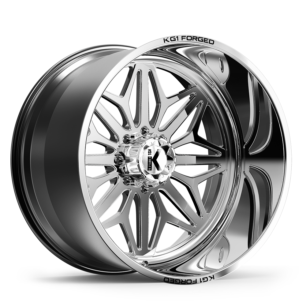 26x16 KG1 Forged KF014 Snow Polished FORGED Wheel 8x170 (-101mm)