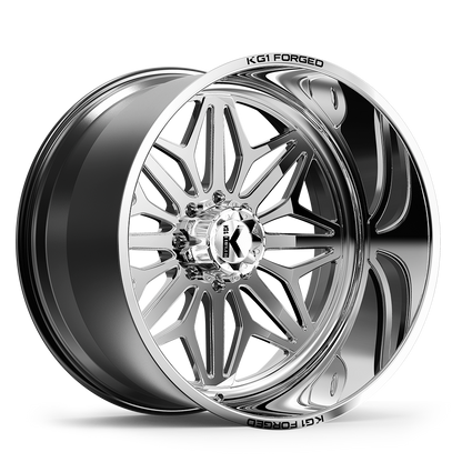 26x16 KG1 Forged KF014 Snow Polished FORGED Wheel 8x170 (-101mm)
