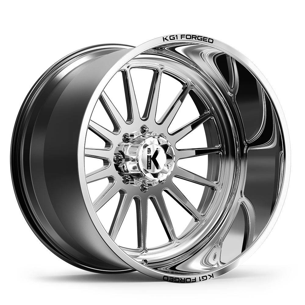 26x16 KG1 Forged KF016 Rays Polished FORGED Wheel 8x6.5 (-101mm)