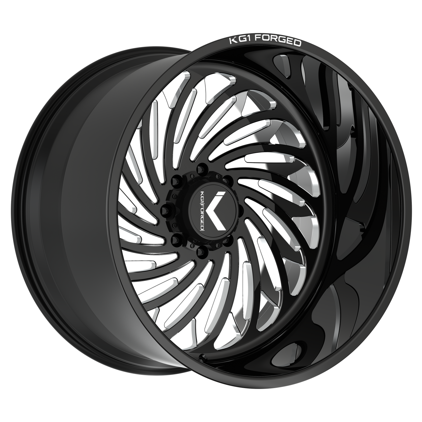26x14 KG1 Forged KF031 Phantasy Black LEFT DIRECTIONAL Wheel Blank (-76mm)
