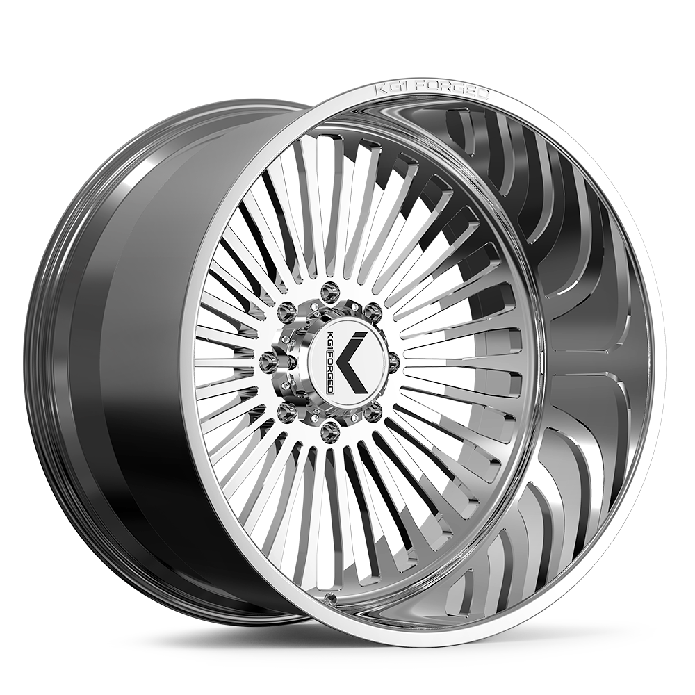 22x14 KG1 Forged KF051 Vegas Polished Wheel Blank (-76mm)