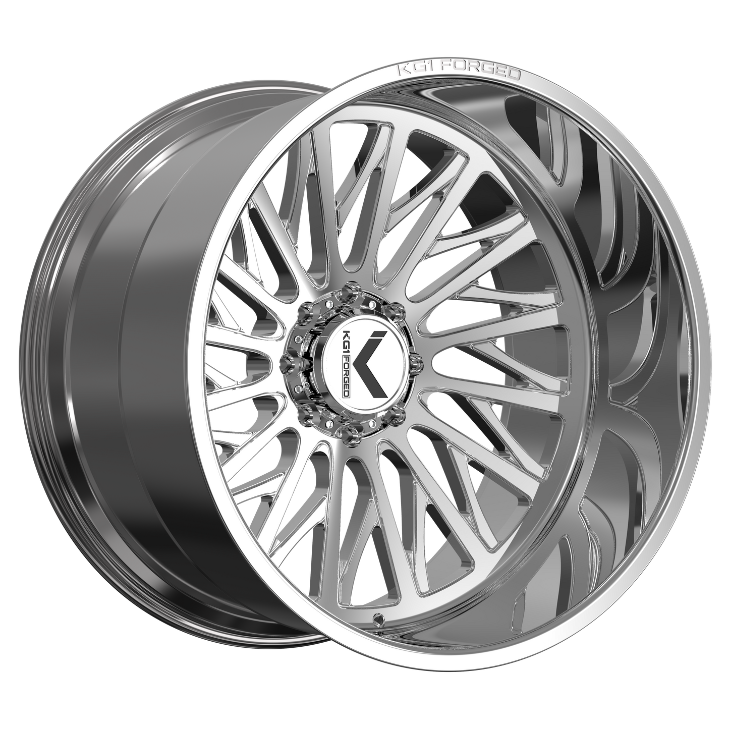 22x12 KG1 Forged KC054 Glaze Polished RIGHT DIRECTIONAL Wheel Blank (-44mm)