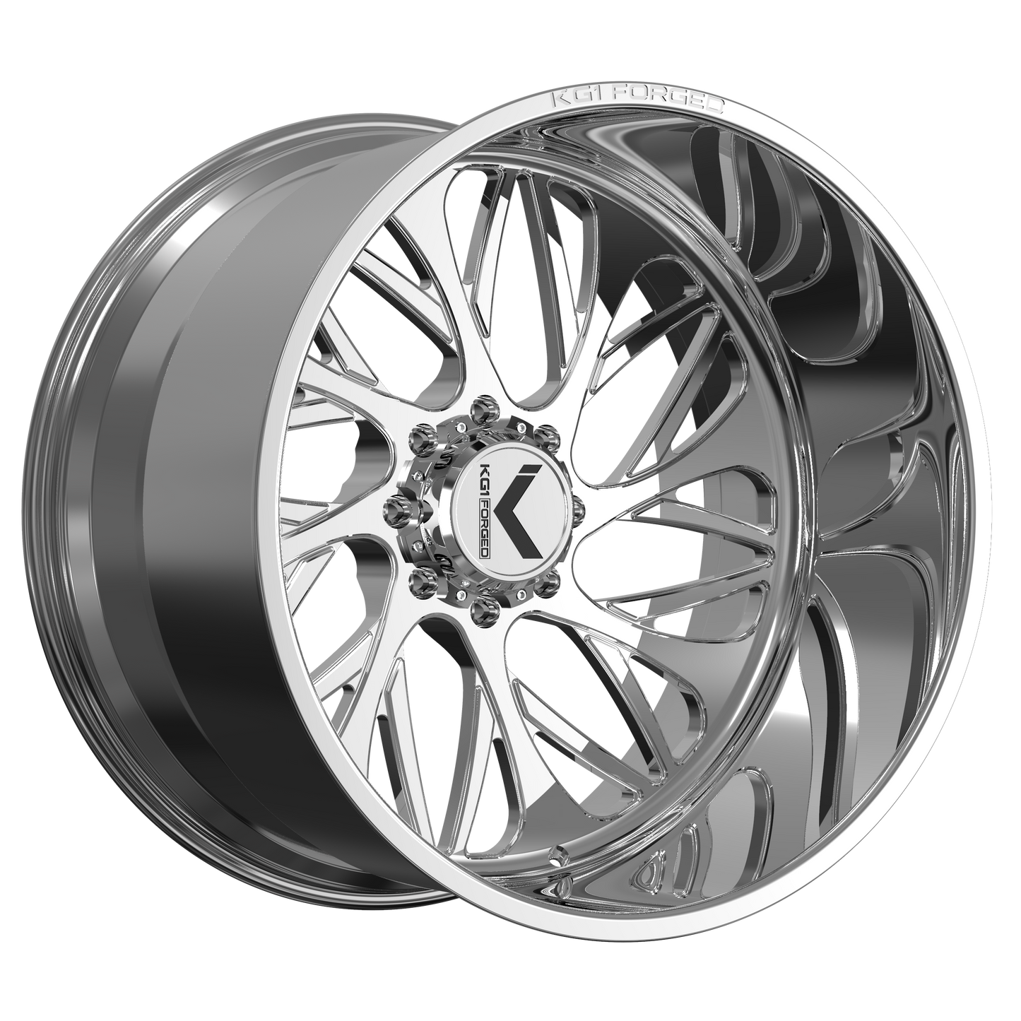 24x12 KG1 Forged KF065 Sauce Polished RIGHT DIRECTIONAL Wheel 8x170 (-44mm)