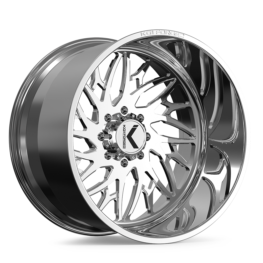 26x16 KG1 Forged KF114 Joker Polished LEFT DIRECTIONAL Wheel Blank (-101mm)