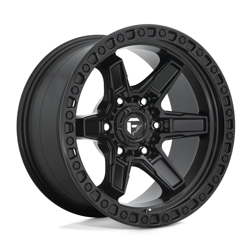 17x9 Fuel D697 KICKER MATTE BLACK Wheel 6x5.5 (1mm)