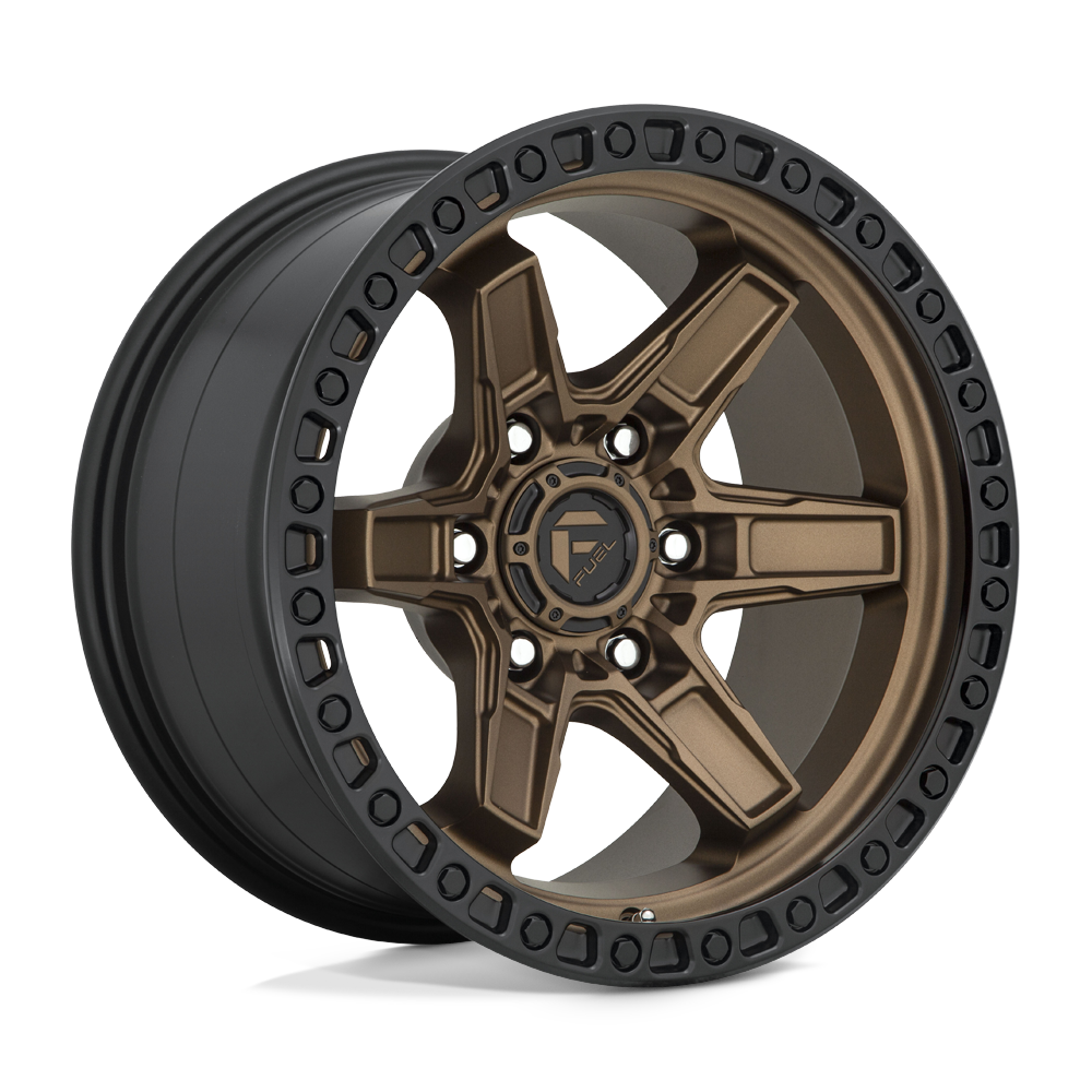 17x9 Fuel D699 KICKER MATTE BRONZE BLACK BEAD RING Wheel 6x5.5 (-12mm)