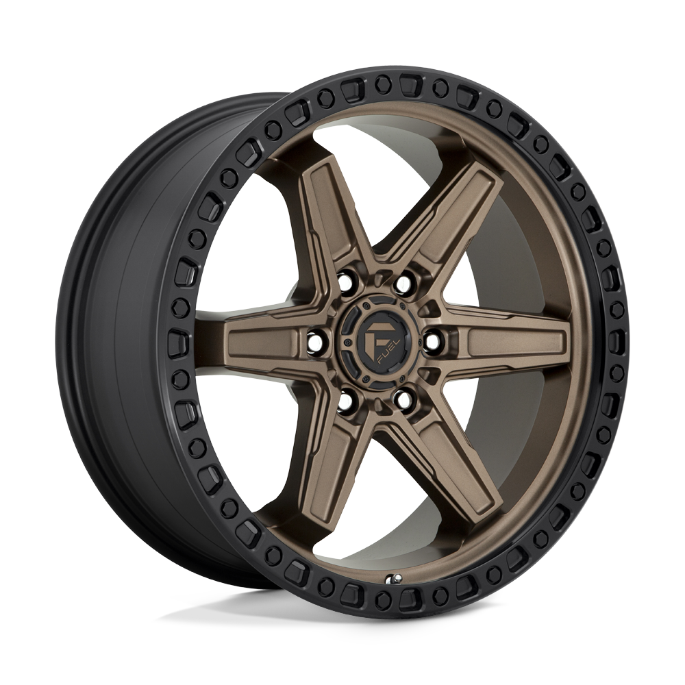 20x9 Fuel D699 KICKER MATTE BRONZE BLACK BEAD RING Wheel 6x135 (20mm)