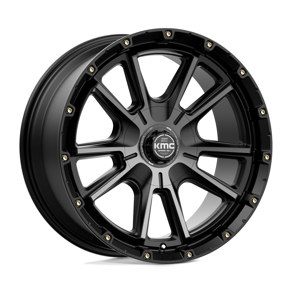 20x9 KMC KM100 SYNC Satin Black With Gray Tint Wheel 6x135/6x5.5 (18mm)