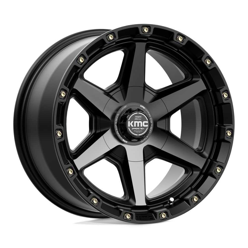 17x9 KMC KM101 TEMPO Satin Black With Gray Tint Wheel 6x135/6x5.5 (0mm)