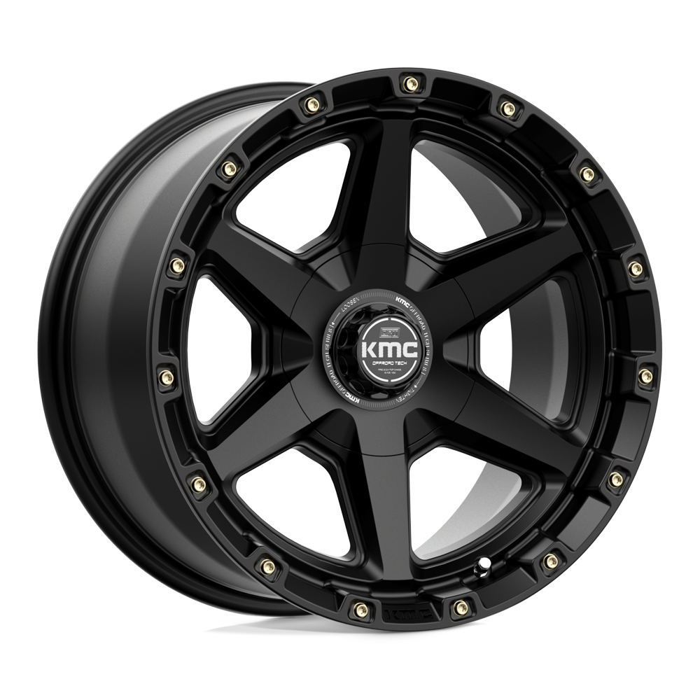 17x9 KMC KM101 TEMPO Satin Black Wheel 6x135/6x5.5 (-12mm)