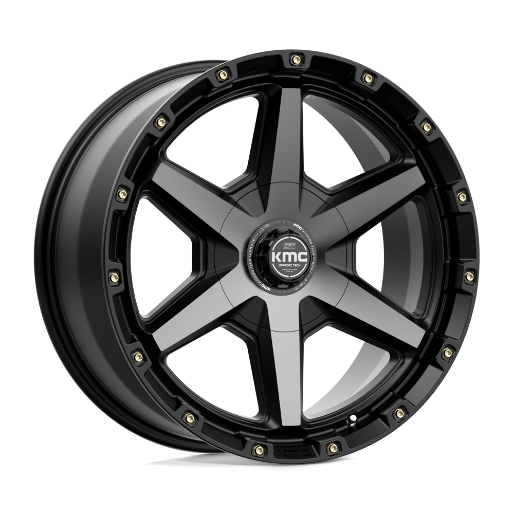 20x9 KMC KM101 TEMPO Satin Black With Gray Tint Wheel 6x135/6x5.5 (18mm)