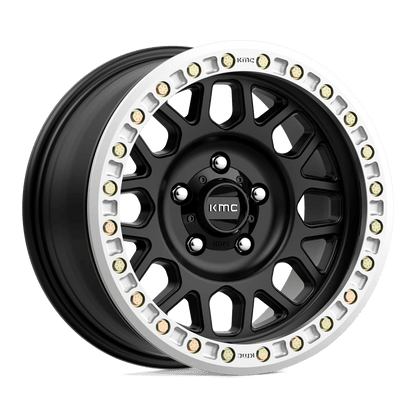 20x9 KMC KM234 Grenade Desert Satin Black BEADLOCK Wheel Blank (-12mm)