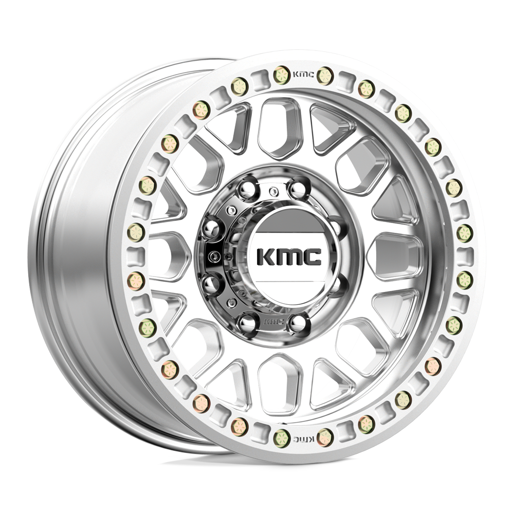 17x8.5 KMC KM234 GRENADE DESERT Machined Wheel 8X6.5 (0mm)