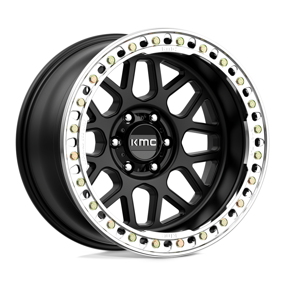 20x10 KMC KM235 Grenade Crawl Beadlock Satin Black Wheel 6x5.5 (-48mm)