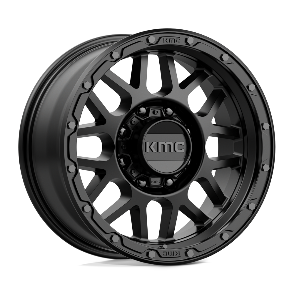 18x8.5 KMC KM535 GRENADE OFF-ROAD Matte Black Wheel 8x170 (0mm)