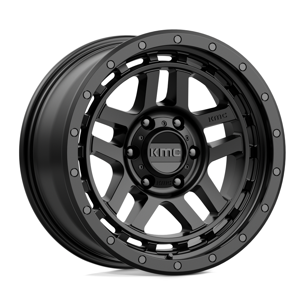 18x8.5 KMC KM540 RECON Satin Black Wheel 6x135 (0mm)