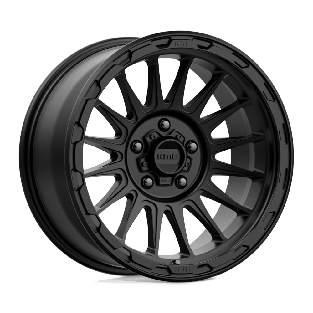 18x9 KMC KM542 IMPACT Satin Black Wheel 5x5 (0mm)