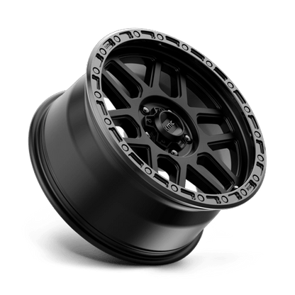 18x9 KMC KM544 Mesa Satin Black With Gloss Black Lip Wheel 5x150 (25mm)