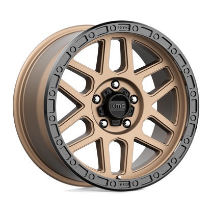 18x9 KMC KM544 Mesa Matte Bronze With Black Lip Wheel 5x150 (25mm)