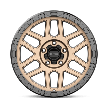 17x9 KMC KM544 Mesa Matte Bronze With Black Lip Wheel 5x150 (-12mm)
